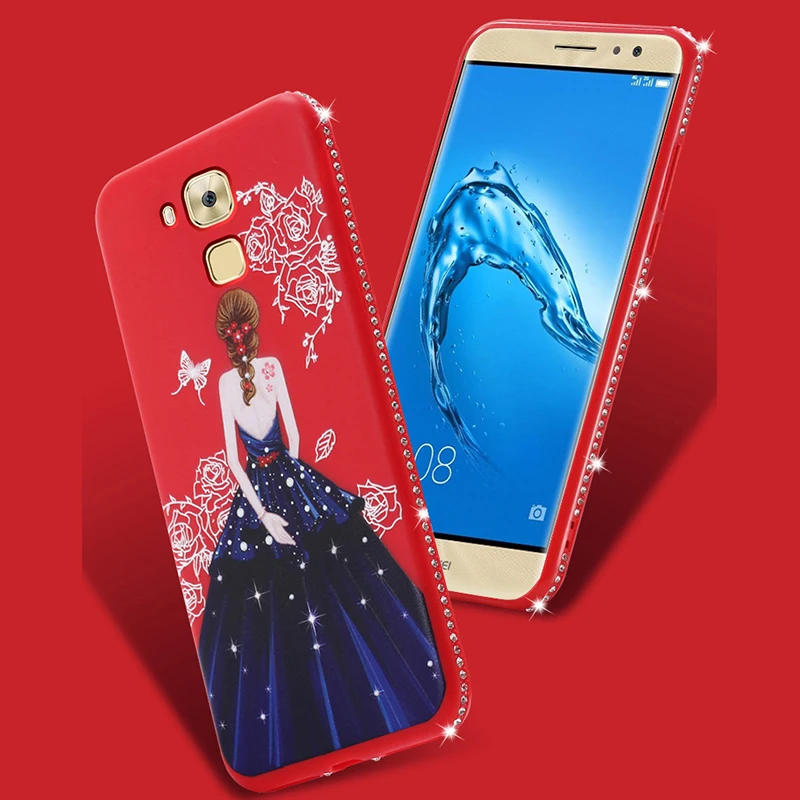 diamond silicone case huawei honor 6c pro 6a (1)