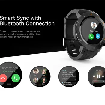 

Bluetooth Smart Watch GPS WiFi 4G Smartwatch MTK6739 Android 7.1 Heart Rate Fitness Monitoring Smart Wristwatch Camera 16GB 1GB