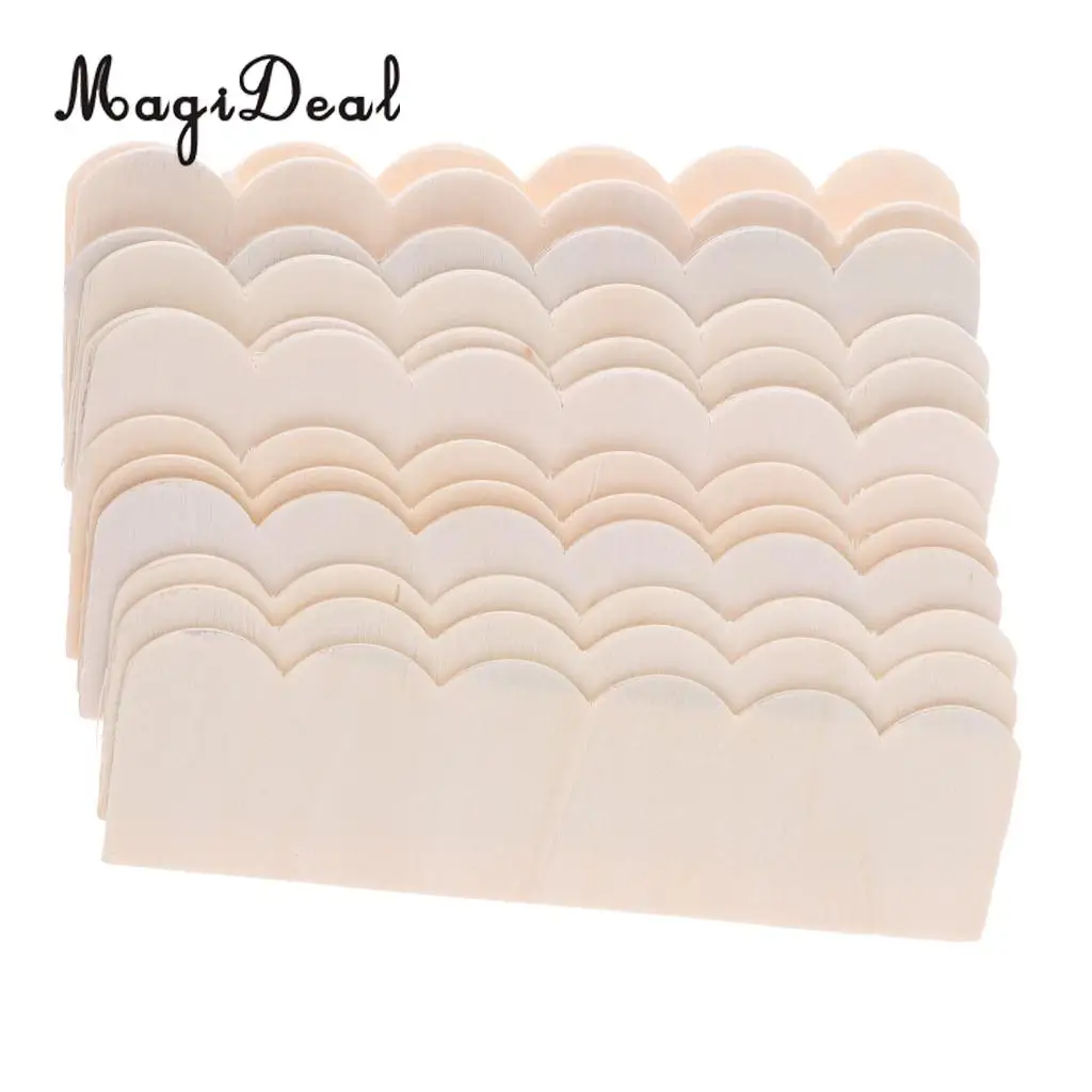 Handmade Wooden Roof Tiles for 1/12 Scale Dollhouse Home Garden Room Items Furniture Acc Children DIY Craft Toys