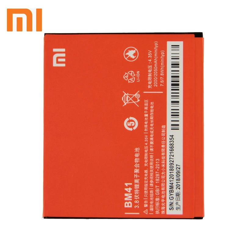 

XiaoMi Xiao mi BM41 Original Battery For Xiao mi Redmi1S Redmi2 Redmi2A Redmi1S Redmi2 Redmi 2A 2050mAh Phone Battery
