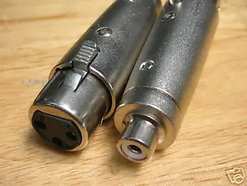 

XLR Female 3-Pin to RCA Female Adaptor Connector RXC