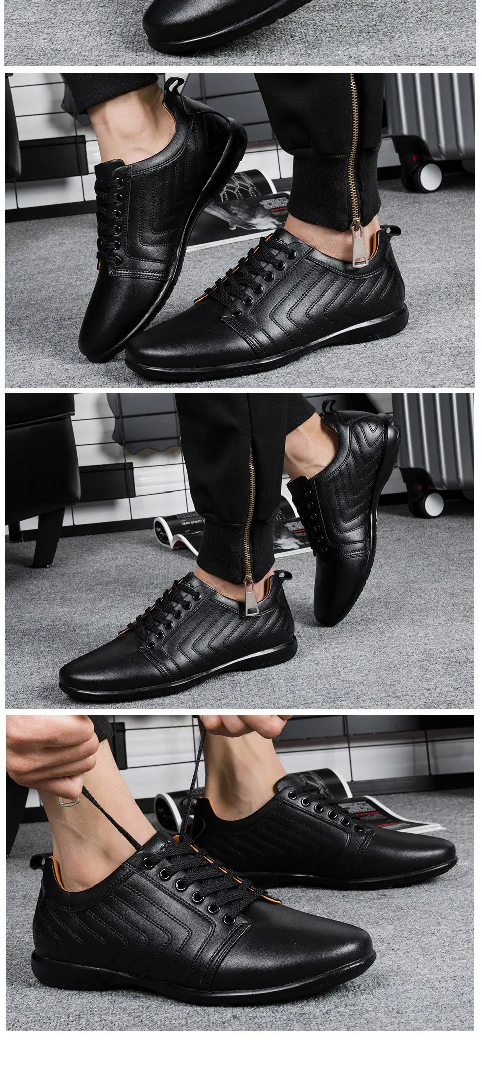 BONA Новая Классика Стиль Для мужчин повседневная обувь на шнуровке; дышащие Мужская обувь светильник мягкие мужские туфли на плоской подошве; удобная быстрая