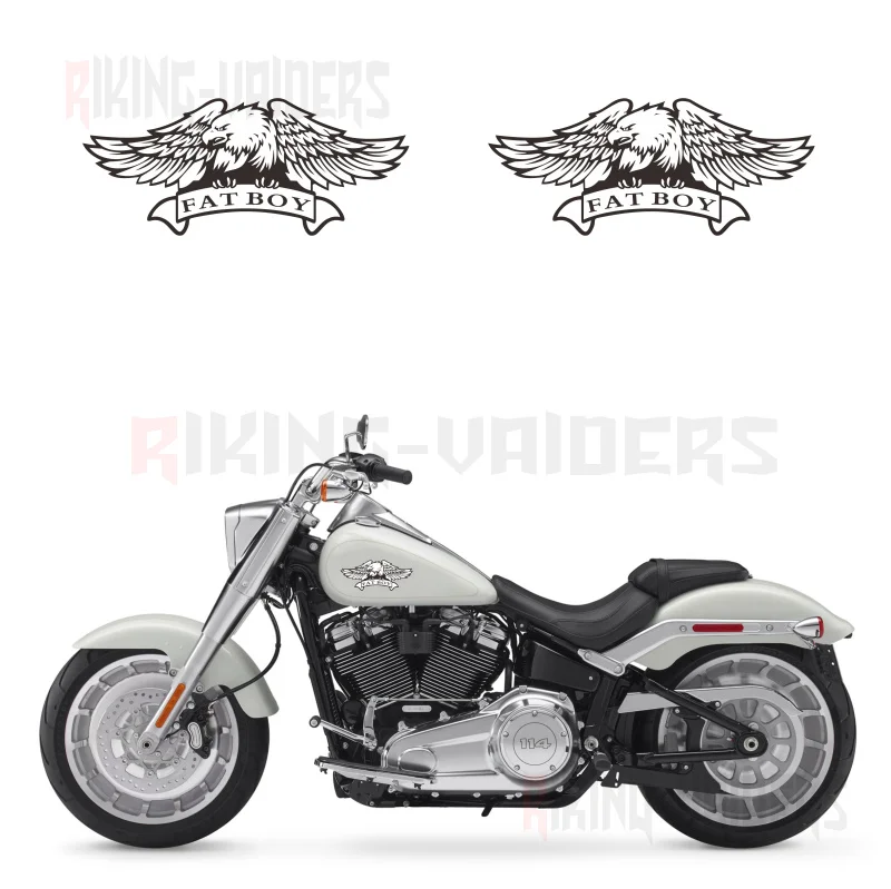 

Custom Eagle Logo Stickers Fuel Tank Decals Vinyl Sticker For Harley Softail Fat Boy