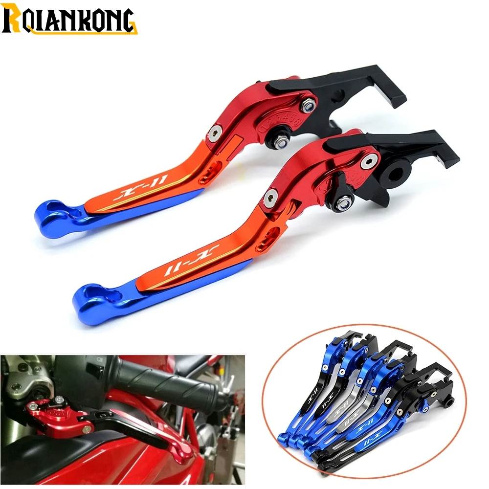 

For honda X-11 1999 2000 2001 2002 With logo Motorcycle accessories folding extendable brake clutch levers
