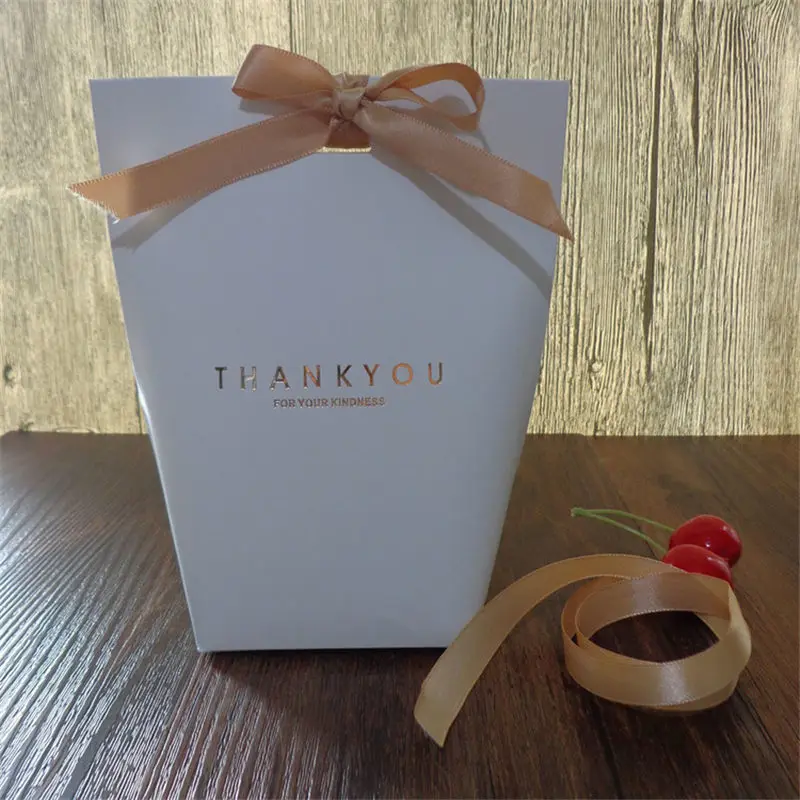 5 шт. Merci спасибо черный белый бронзированный мешок конфеты спасибо Свадебные сувениры Подарочная коробка посылка подарок на день рождения