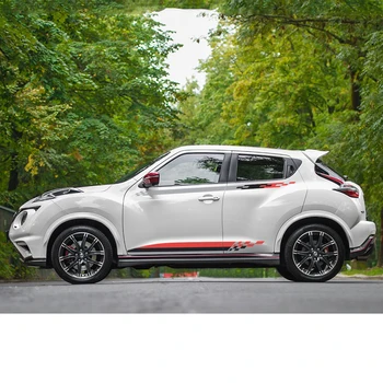 

car decals 4pcs side body sticker grid stripe graphic vinyl car stickers custom for ford nisaan juke 2011-2017