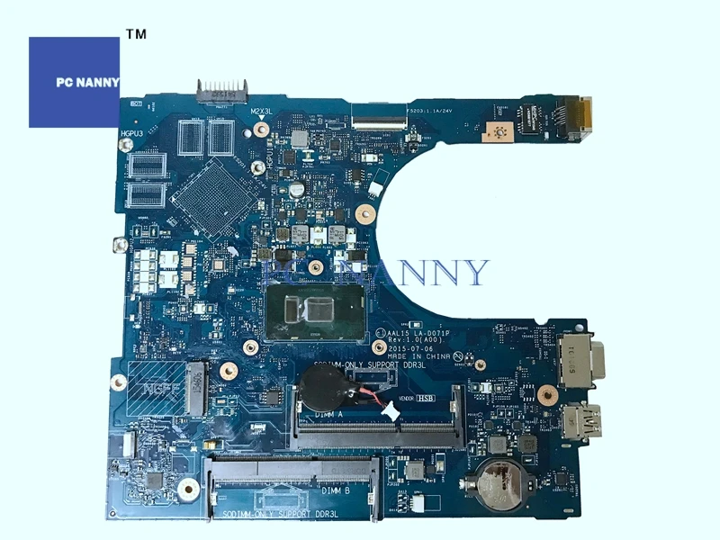 Материнская плата PCNANNY M4MY2 0M4MY2 AAL15 LA-D071P для Dell Inspiron 15 5559 5558 i5-6200U 2 3 ГГц &quotкласс А&quot