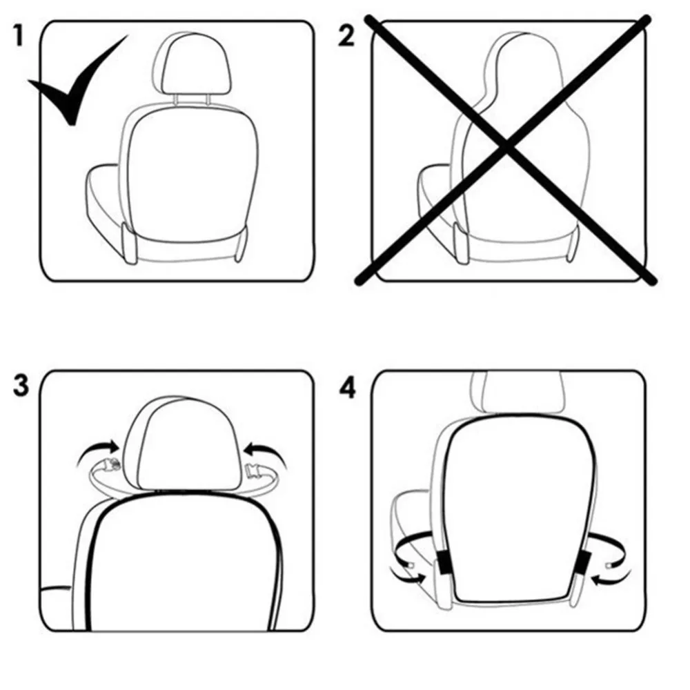 Чехол на заднюю часть автомобильного сиденья для детей, Детский коврик для ударов от грязи, грязеотталкивающий чехол для автомобильных сидений