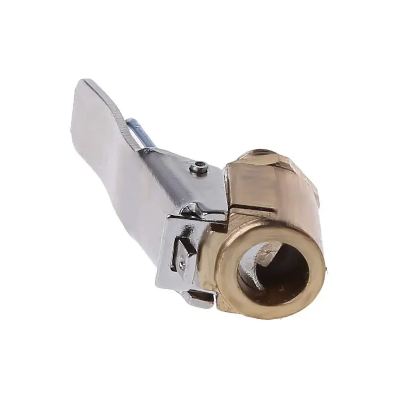 

1PC Car Auto Brass 8mm Tyre Wheel Tire Air Chuck Inflator Pump Valve Clip Clamp Connector Adapter Car-styling qiang