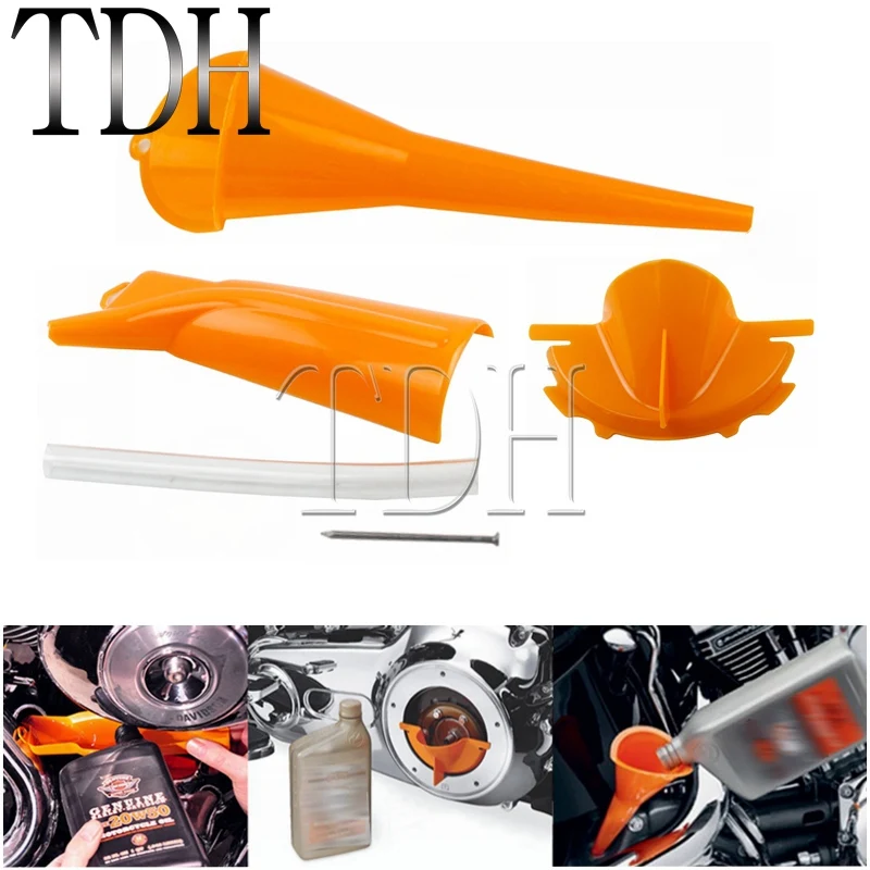 Dripfree Oil Filter Funnel Primary Case Oil Fill Funnel For Harley