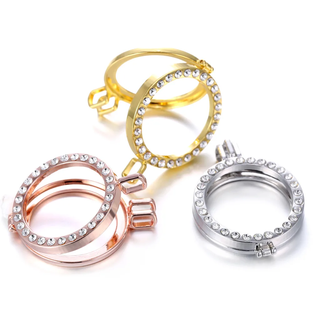 

DIY New Fashion Alloy Frame Pendant Coin Holder with Crystals for My Coins DIY Women Elegant Trendy Top Quality Pendants Jewelry