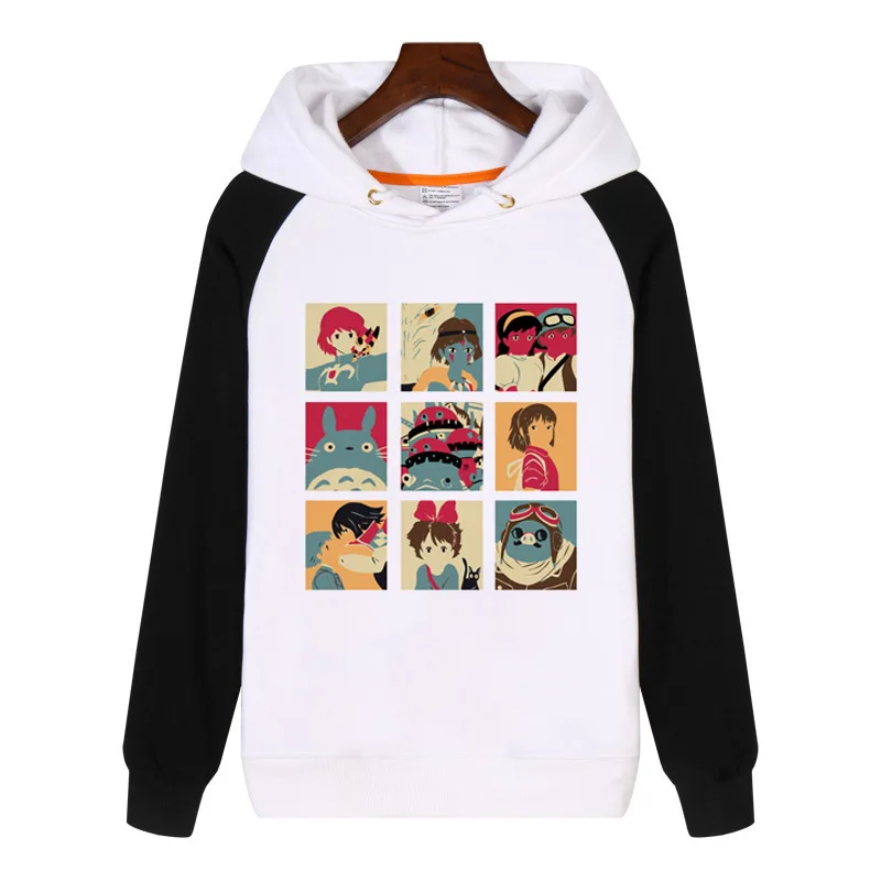 Толстовка для Totoro Princess Mononoke Spirited Away мужские и женские толстовки уличная одежда