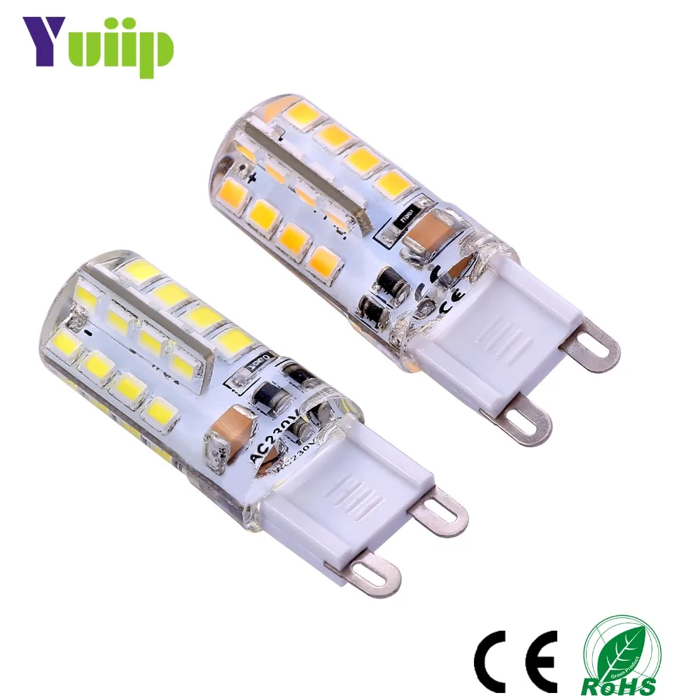 Yuiip G9 светодиодный светильник SMD 2835 3 Вт Epistar теплый белый низкое напряжение