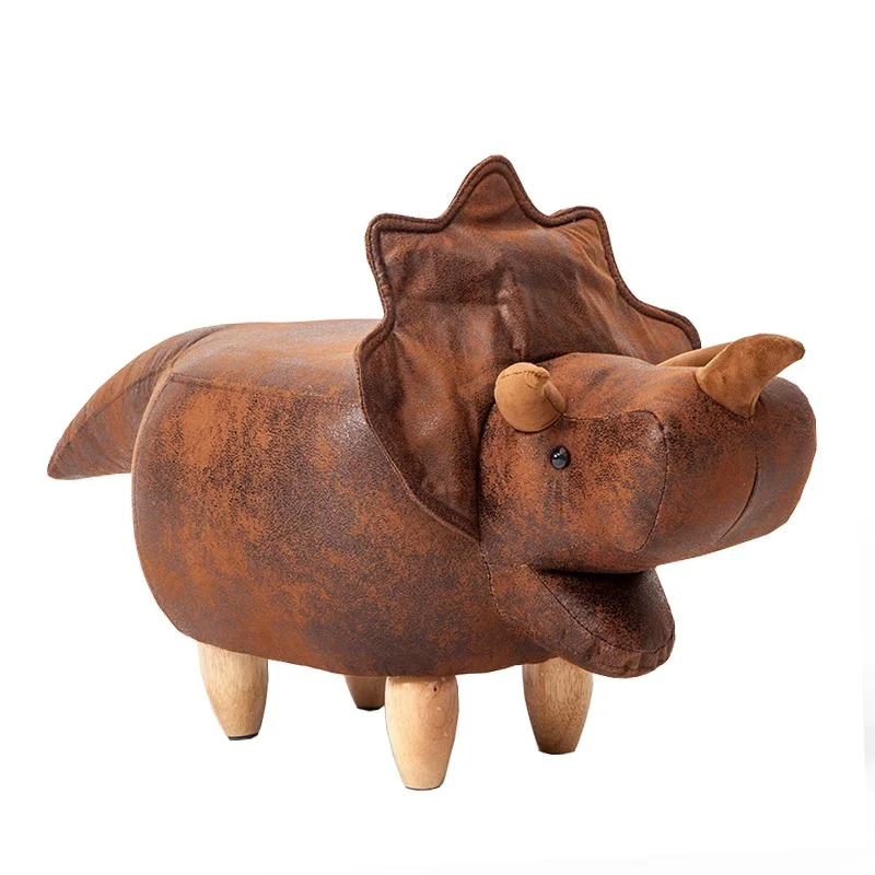 37cm(14.5") Height Stool of Dinosaur / 102cm(40") Length / Faux Leather