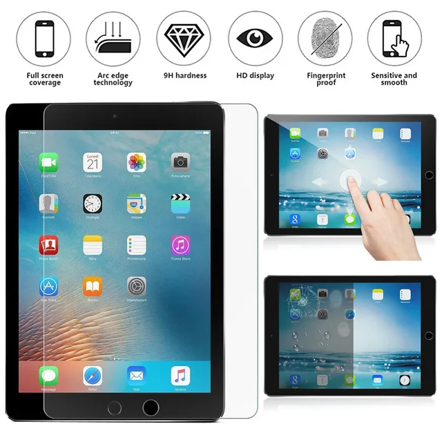 Закаленное стекло для Apple iPad Pro 9,7 10,5 дюймов для iPad 2/3/4 Air 1 2 3 Mini 1 2 3 4 5 Защитная пленка для экрана планшета