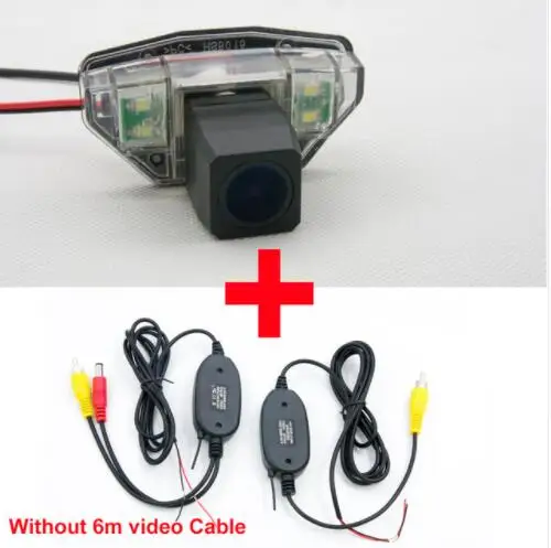 Автомобильный Камера Full HD 1280*720 обратная парковочная камера заднего вида Камера для Хонда сrv 2007 2008 2009 2010 Fit(хэтчбек) 2008-2011 - Название цвета: Camera with wireless