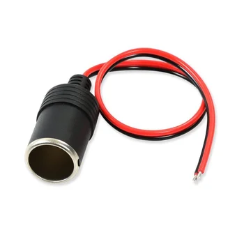 

Newest Car Cigarette Lighter Socket Cable Female Socket Plug Car Cigarette Cable Accessories