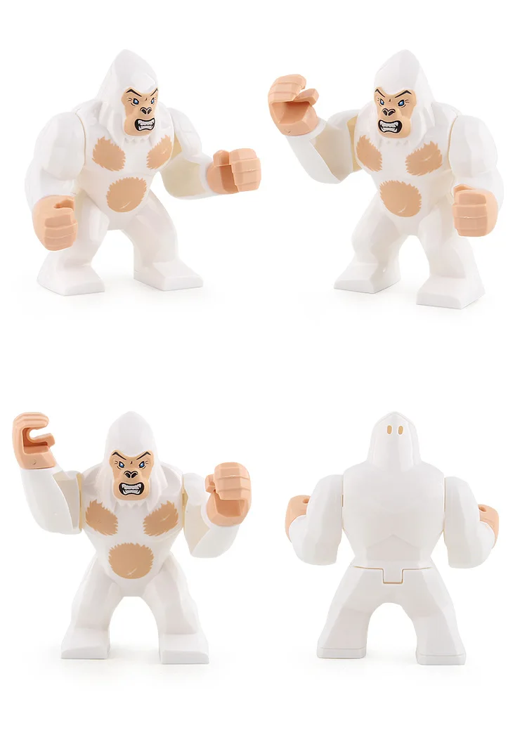Блокировочные фигурки животных из серии Gorilla строительные блоки игрушки для