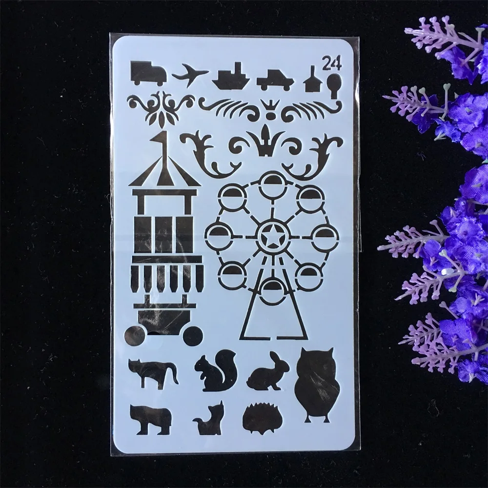 New Playground Children DIY Layering Stencils Painting Scrapbook Coloring Embossing Album Decorative Paper Card Template |