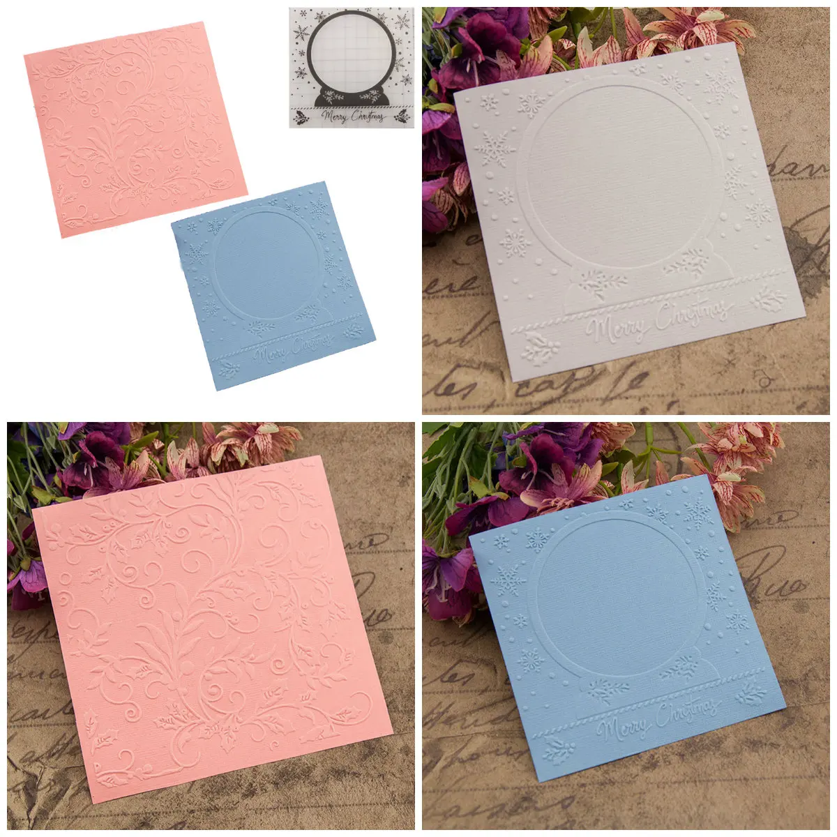 Diy paper embossing picture