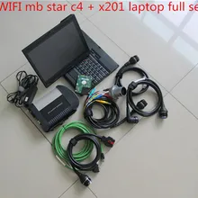 7 Профессиональный диагностический инструмент Mb star c4 sd Подключение с стабильным сенсорный экран для ноутбука x201t 500g hdd