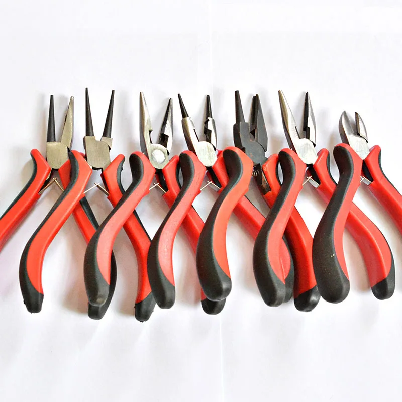 

Jewelry Pliers Tool & Equipment Red handle for Crafting Making Tool Beadwork Repair Beading Making Needlework DIY