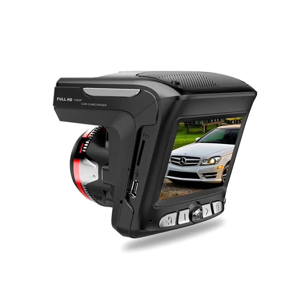 2 In 1 2.4'' HD 1080P Car Video Camera Recorder Dash Cam Radar Speed Detector 
