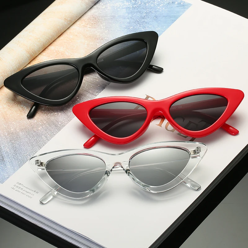 Мода кошачий глаз тени стильная женская обувь солнцезащитные очки Для женщин небольшая рамка Винтаж Марка солнцезащитные очки в стиле