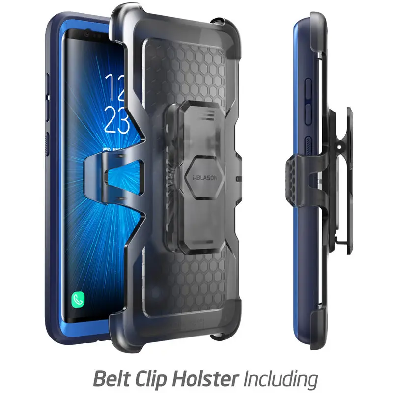 For Samsung Galaxy Note 8 Case i-Blason Magma Heavy Duty Shock Reduction Bumper Cover with Built-in Screen Protector& Belt Clip
