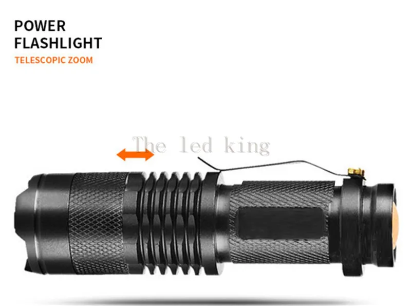 940nm 7 Вт масштабируемый светодиодный перезаряжаемый фонарик Pocketman linterna фонарь 14500/AA мощный светодиодный фонарик для кемпинга