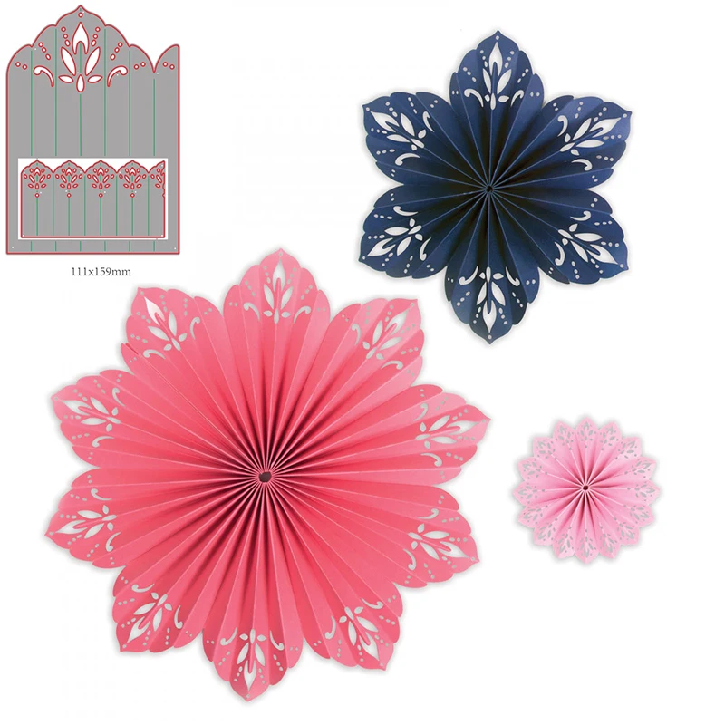 

Fold Paper Floral Cutting Die Handmade Decoration Card Making Embossing Craft Template Scrapbooking DIY Stencil
