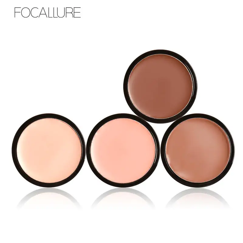 

FOCALLURE 4 Colors Makeup Bronzer Highlighter Contour Shading Powder Trimming Powder Make Up Cosmetic Face Concealer Palette