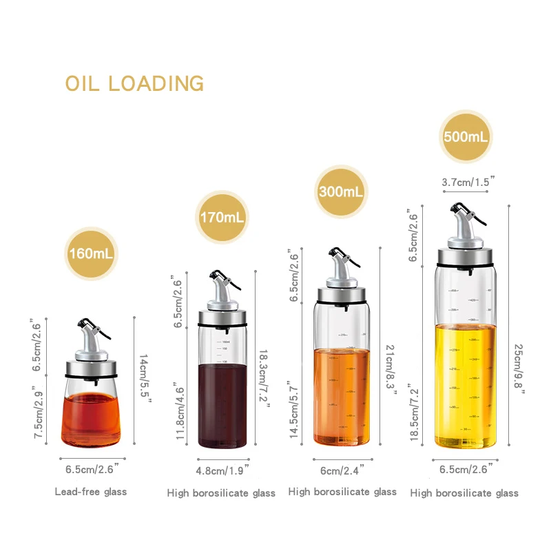 Стеклянный диспенсер оливкового масла, набор бутылок уксуса, без капельного масла, кухонные инструменты