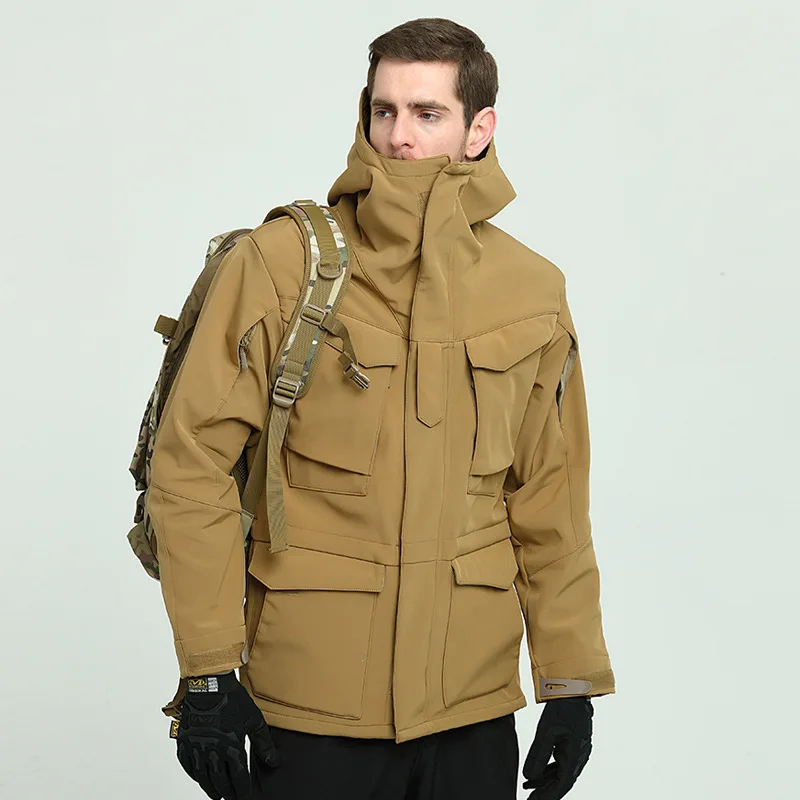 

New Shark Skin Military Tactical Jacket Coats Men Waterproof Army Windbreakers Male Winter Outdoor Hunting Trench Clothes