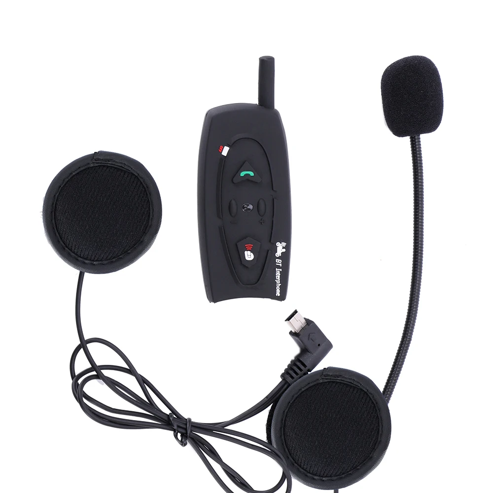 2 riders motorcycle helmet bluetooth intercom headset interphone 500m V2 Moto Communicator-in