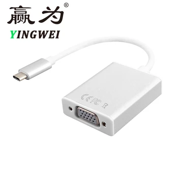 

Male USB 3.1 Type C USB-C to Female VGA Adapter Cable 10Gbps for New Macbook 12 inch Chromebook Pixel Lumia 950XL Type-C to VGA