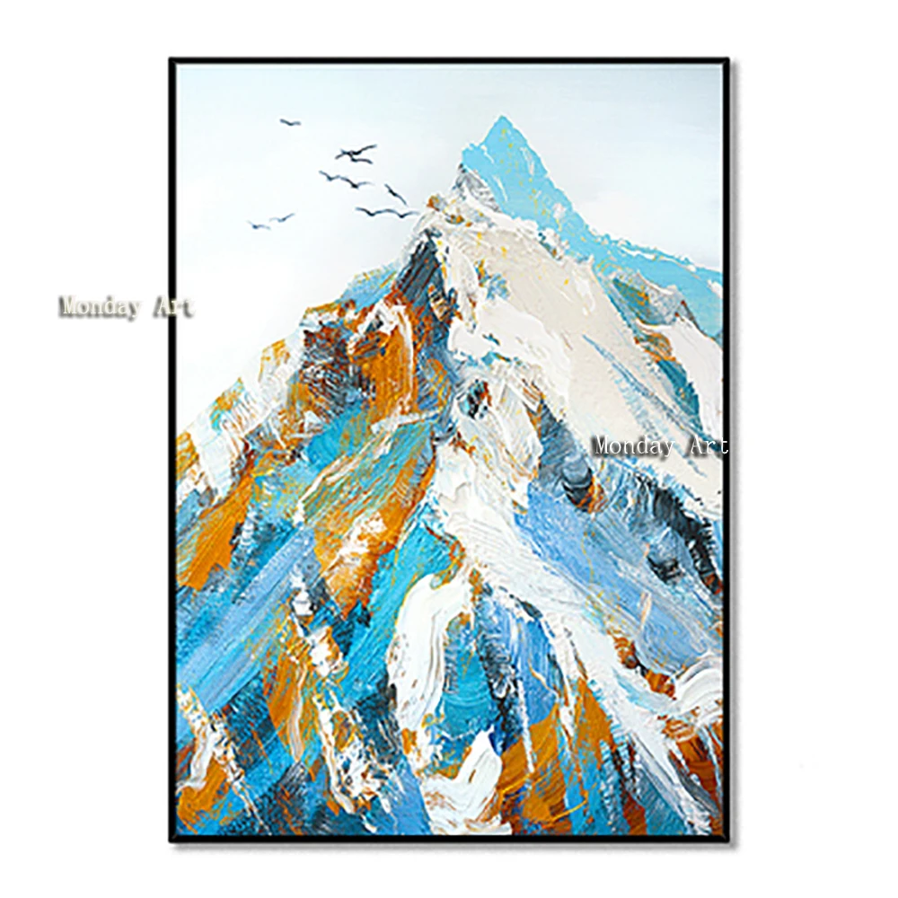 100-Hand-Painted-Abstract-Mountain-Art-Oil-Painting-On-Canvas-Wall-Art-Wall-Adornment-Picture-Painting (3)