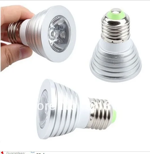 3W E27 gu10 RGB LED Bulb Light 16 Color RGB