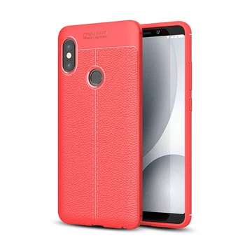 

100pcs Luxury Litchi Pattern Leather Cover For Xiaomi Redmi Note 8 Pro 7 7A 6 6A 5 Plus 5A S2 GO Soft TPU Slim Anti-knock Cover
