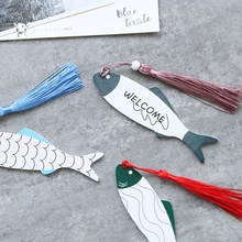 3 шт Винтажная закладка, дизайн рыбы, креативные деревянные закладки, рекламный подарок, канцелярские товары, пленка для книг, Детские канцелярские принадлежности