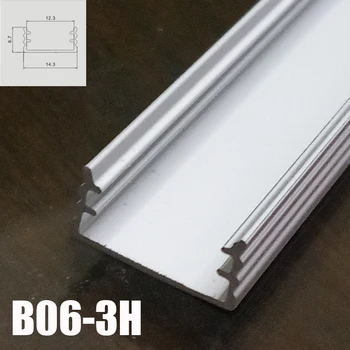 

B06-3H 5 Sets 50cm U Shape LED Strip Lights Aluminum Channel Profile With End Caps and Mounting clips for LED Bar Lights