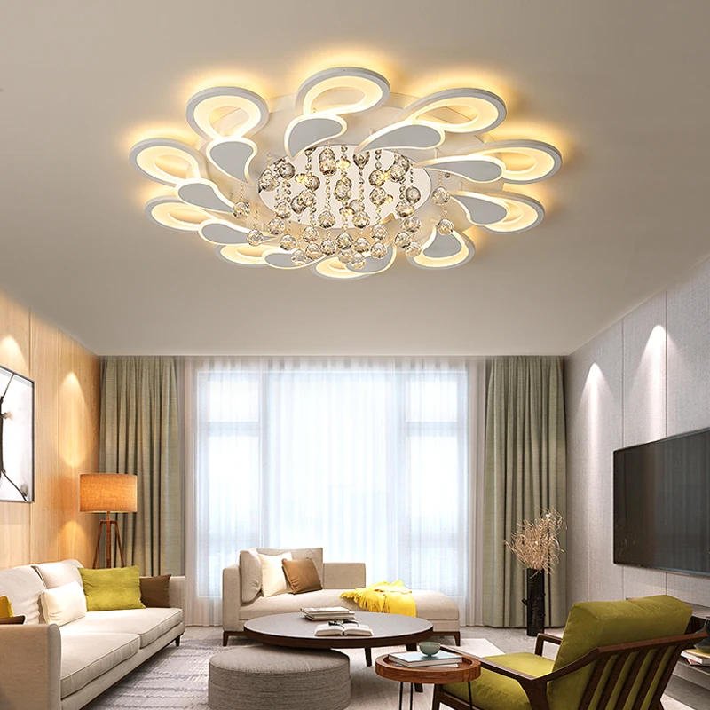

Crystal Ceiling Lights fixtures For living room lights Bed room led ceiling light lustre cristal Ceiling Lamp lamparas de techo