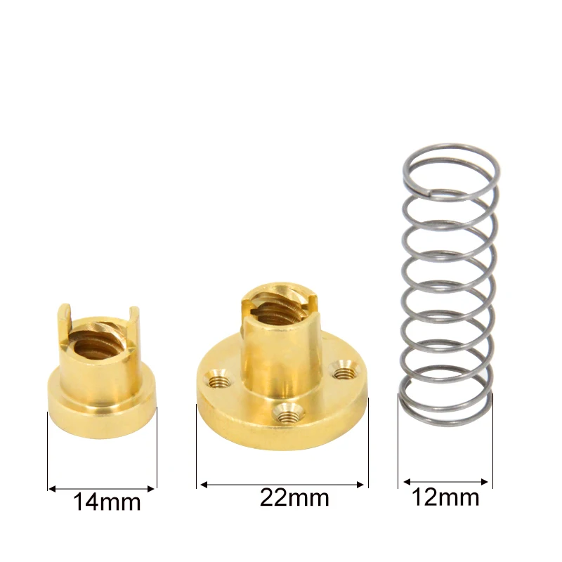 T8 Гибкая гайка латунь 3d части принтера высокое качество для свинцового винта для ender 3