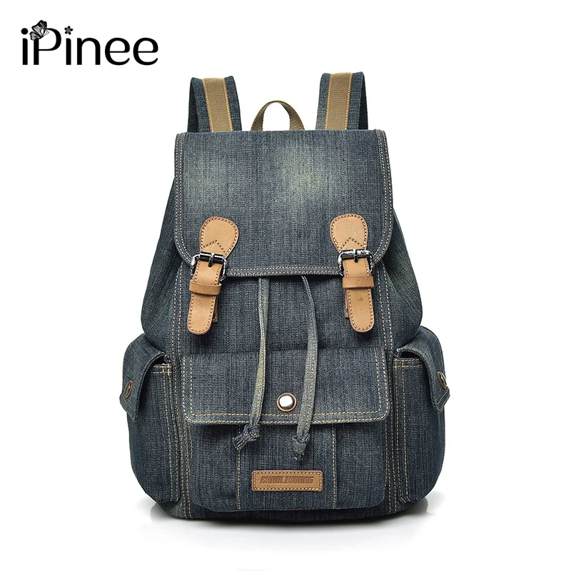 Buy iPinee Girls Retro Denim Backpack Fashion Preppy