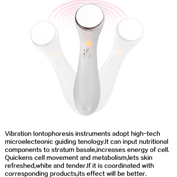 Micro Vibrate Anti-wrinkle Facial Massager Roller Ion Face Care Clean Tool