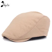 Классический берет, теплая Осенняя зимняя однотонная шапка для гольфа, кепка газетчика, мужская повседневная Шапка Кепка с козырьком в стиле ретро