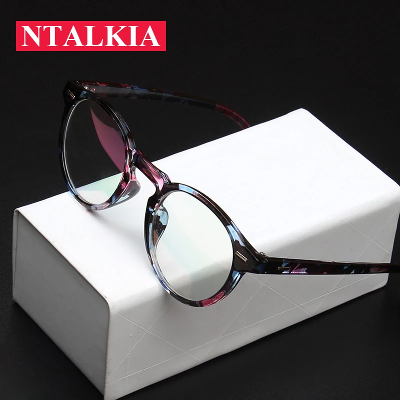 2018 Fashion Women Glasses Frame Men Eyeglasses Frame Vintage Round Clear Lens Glasses Optical Spectacle Frame