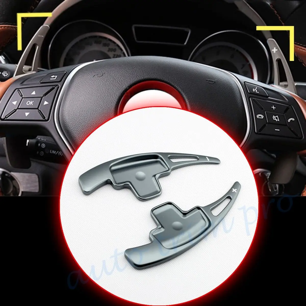 DSG Steering Wheel Shift Lever Paddle Shifter Extension Fit For Benz A B C E S Class CLA CLS GLA