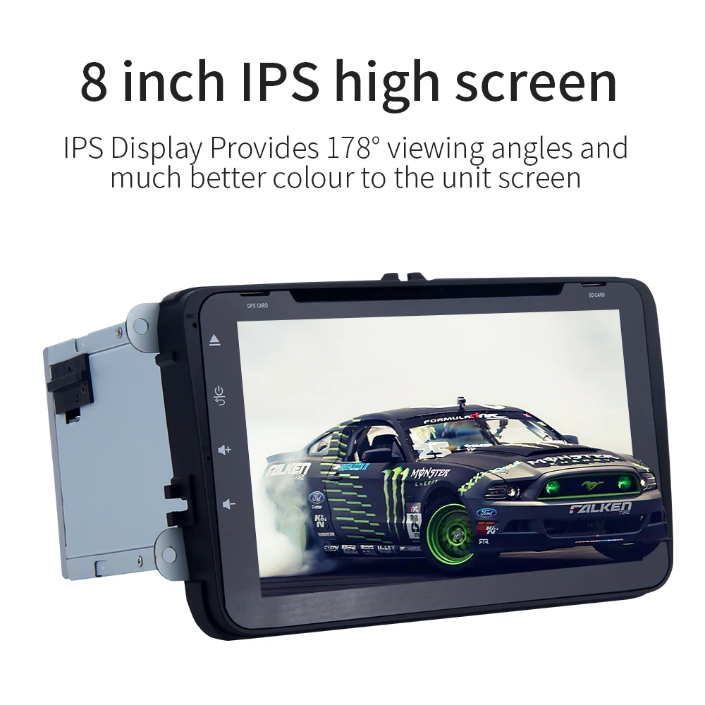 Flash Deal Dasaita 8" IPS 2 Din Car DVD Player Android 9.0 for VW Passat Golf 5 6 Polo Tiguan Jetta Touran GPS Radio 4G RAM 1024*600 MP3 4