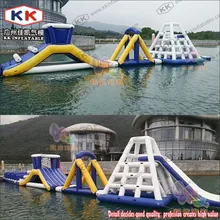 Коммерческий герметичный 0,9 мм ПВХ брезент надувной аквапарк препятствие для моря или озера развлечений